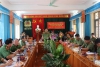 Thượng tướng Nguyễn Văn Thành - Ủy viên TW Đảng, thứ trưởng Bộ Công an thăm và làm việc tại huyện Tuần Giáo