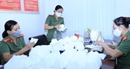 Phụ nữ Công an Đồng Nai may khẩu trang tặng lực lượng phòng chống dịch